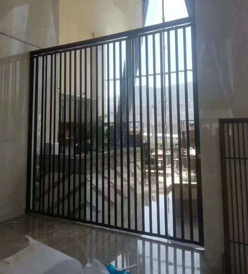 樓道鋁合金水晶折疊門